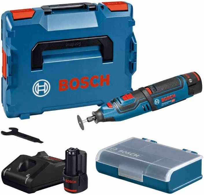 Bosch Gro 12V-35 miniszlifierka, 2x 2,0Ah, L-Boxx szlifierka wielofunkcyjna
