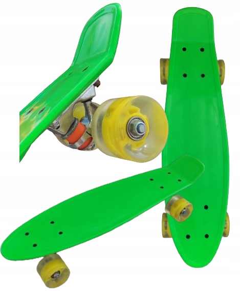 DESKOROLKA DESKA TYPU FISZKA ŚWIECĄCE KOŁA KOLORY