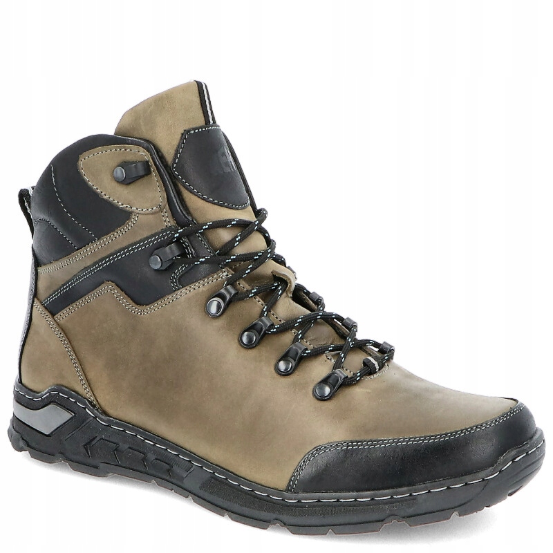 Męskie buty zimowe Kent 514 Oliwkowe 41