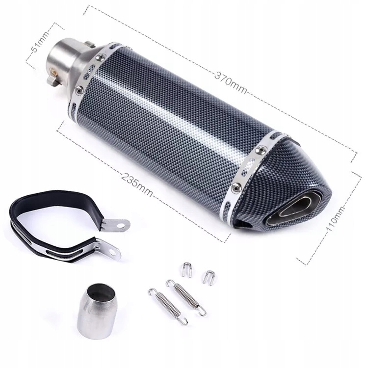 WYDECH TŁUMIK MOTOCYKLOWY UNIWERSALNY BASOWY db Producent inny