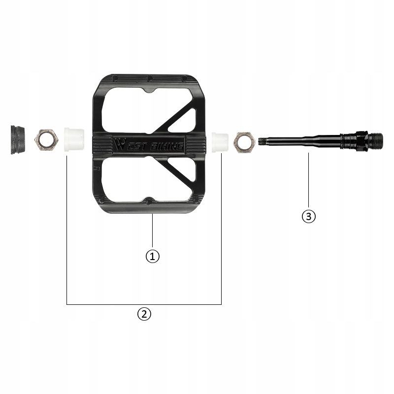 PEDAŁY PLATFORMOWE ROWEROWE LEKKIE SPORTOWE SZOSA Waga produktu z opakowaniem jednostkowym 0.1 kg