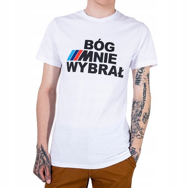 

DRT35 Bog/white Męski T-shirt M - 38