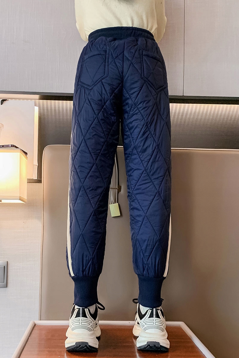 CIEPŁE GRUBE SPODNIE DRESOWE OCIEPLANE JOGGERY zimowe pikowane dziecięce Marka Inna marka