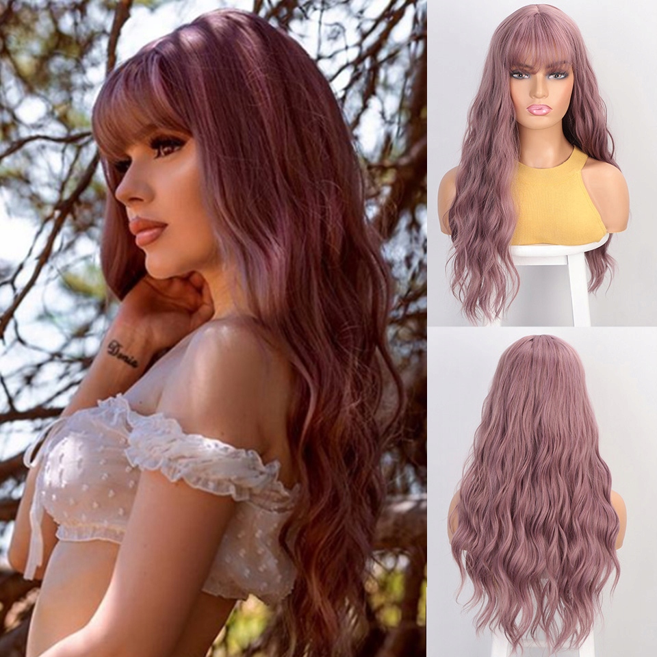 Šeříková paruka s ofinou a dlouhými vlasy Pamela