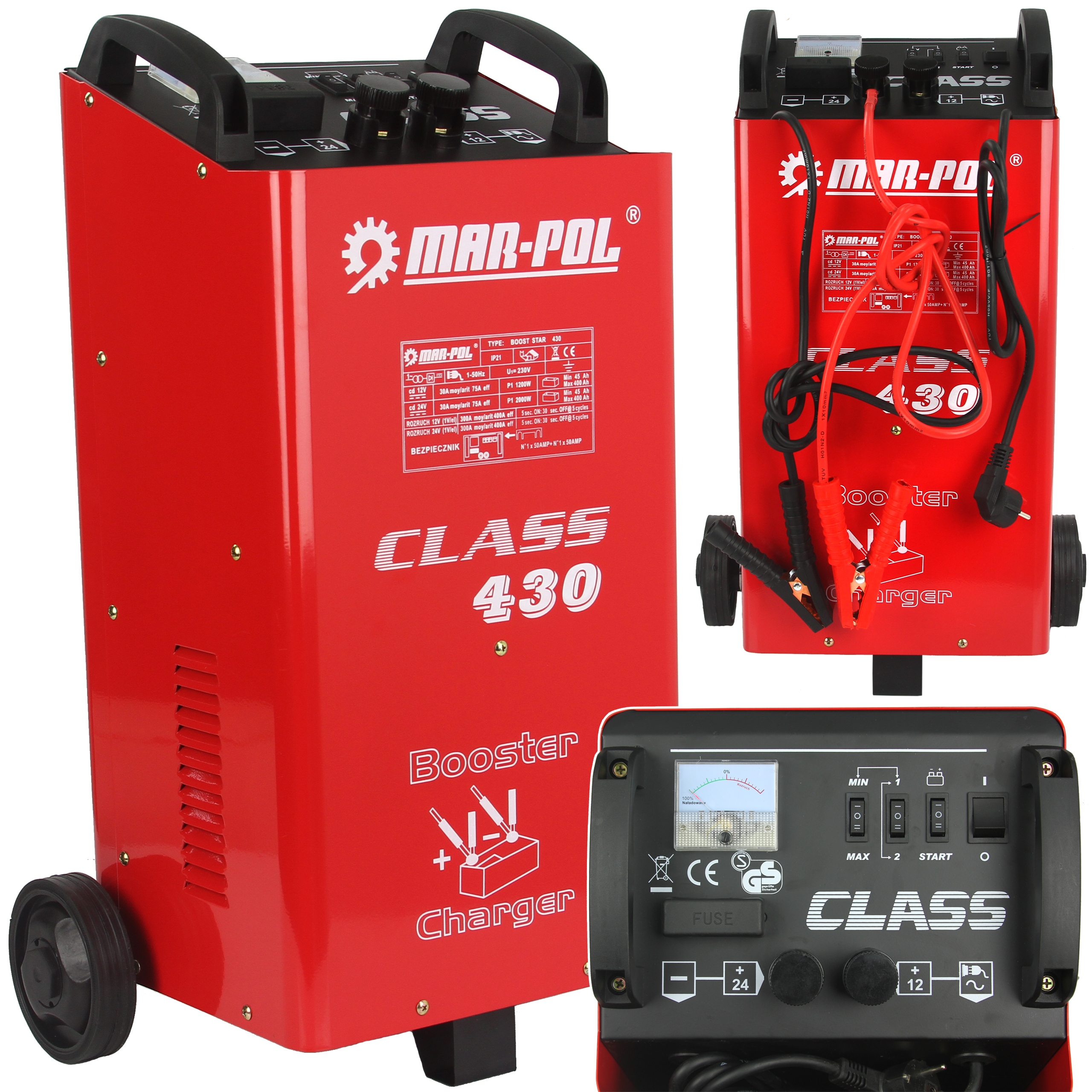

Prostownik Z Rozruchem 12V/24V LCD Class 430