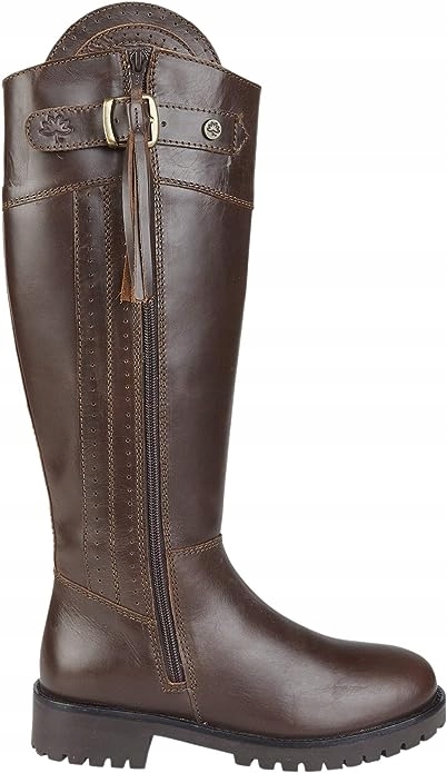 CABOTSWOOD DAMSKIE KOZAKI BRĄZOWE SKÓRZANE 37 1S2D