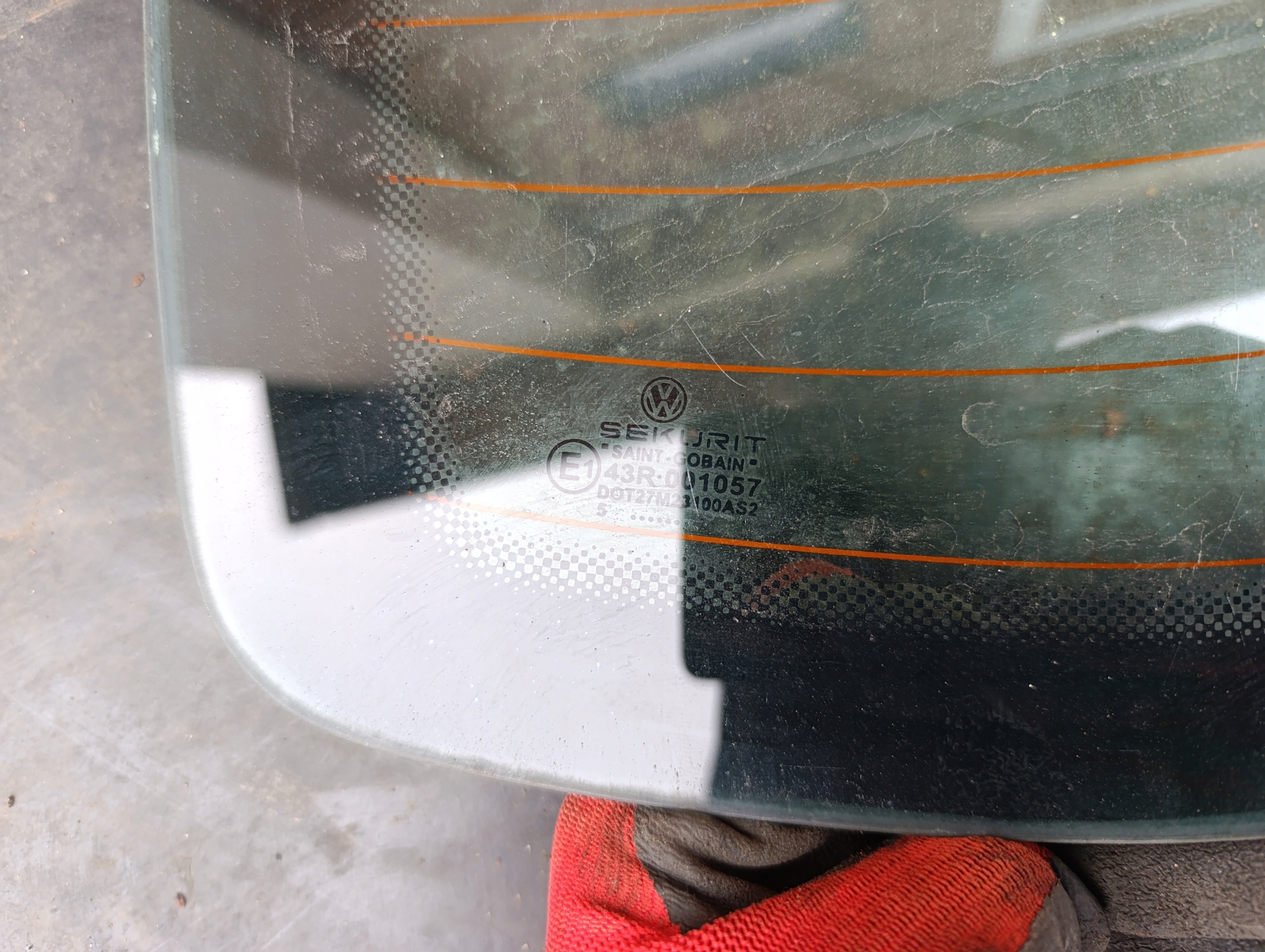 VW T5 FENSTER heckklappe AS2