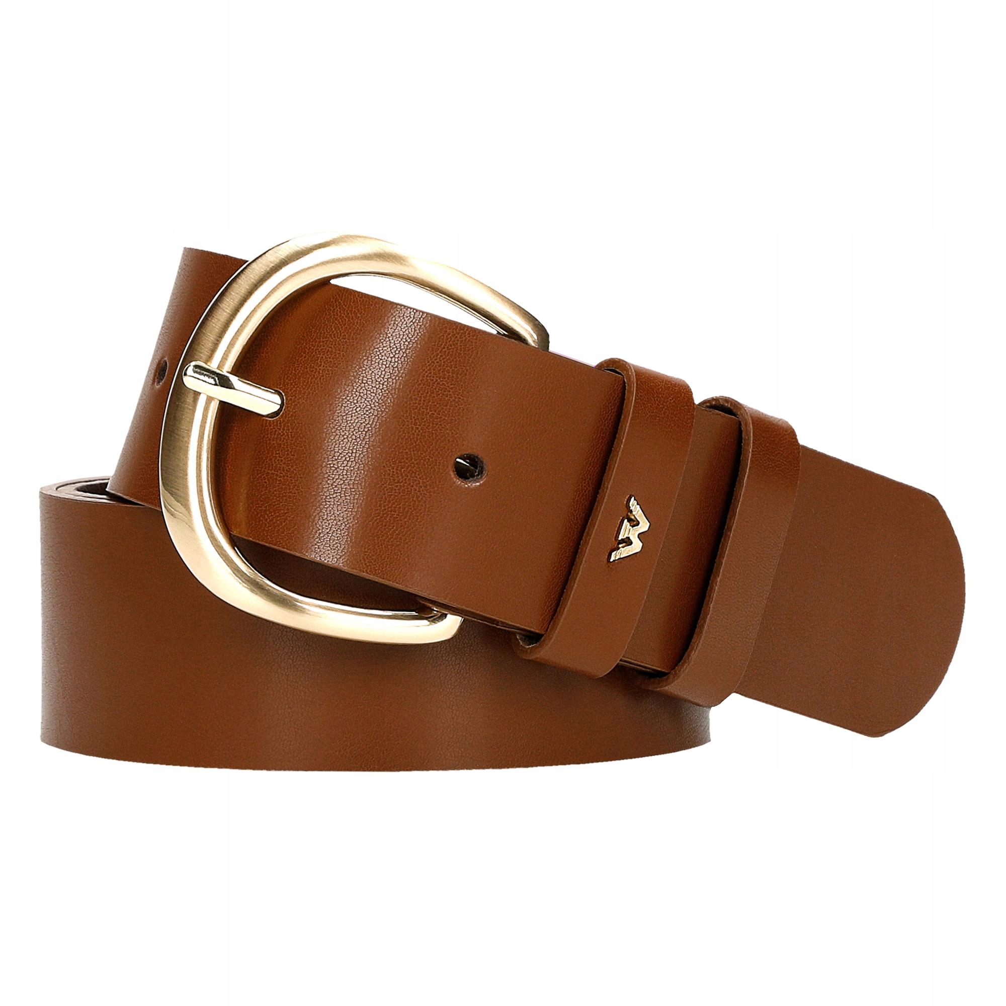 Pasek Damski Skórzany Skóra Naturalna licowa Brązowy Wojas 90cm