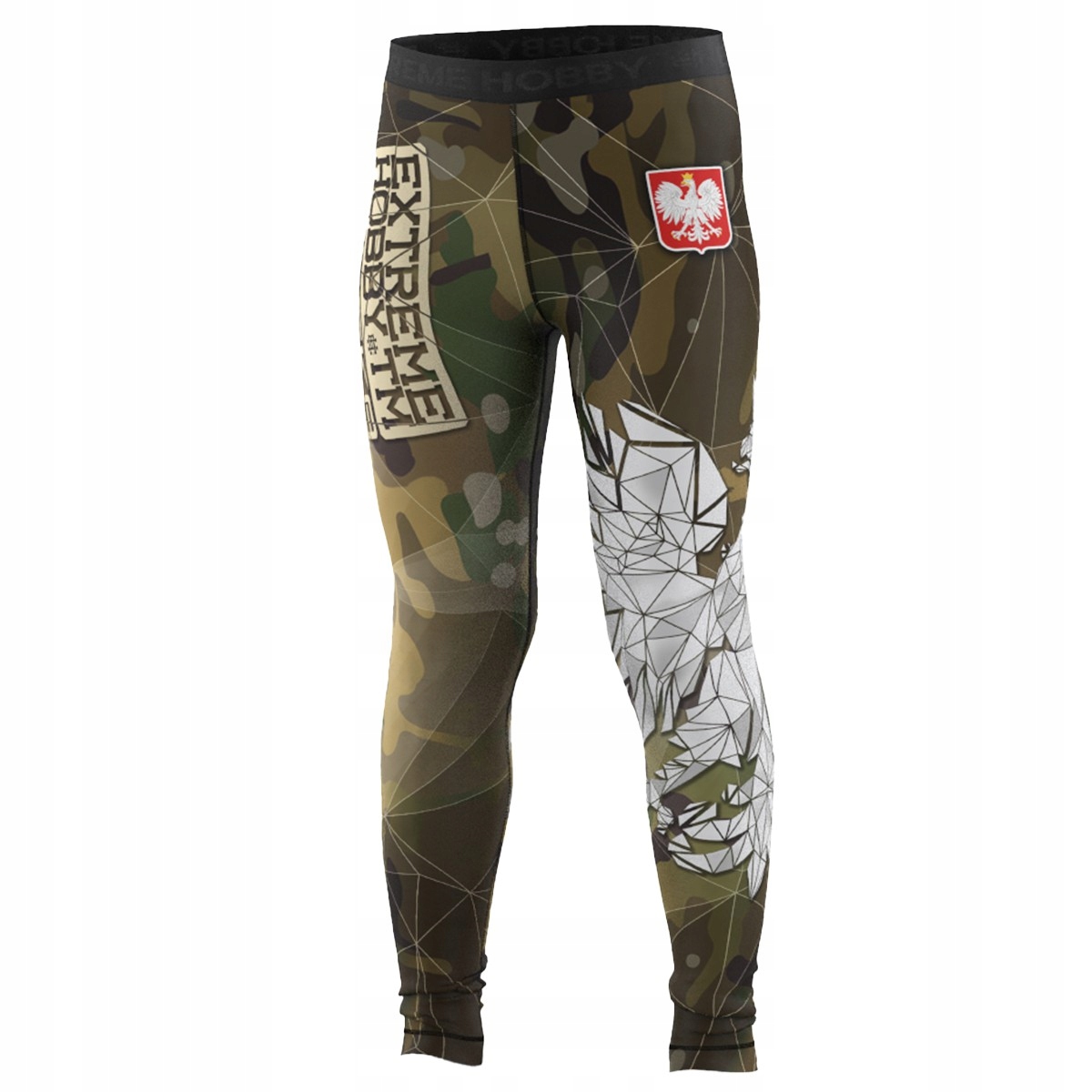 Dětské sportovní legíny pro fitness Mma Extreme Hobby Polska Camo 128
