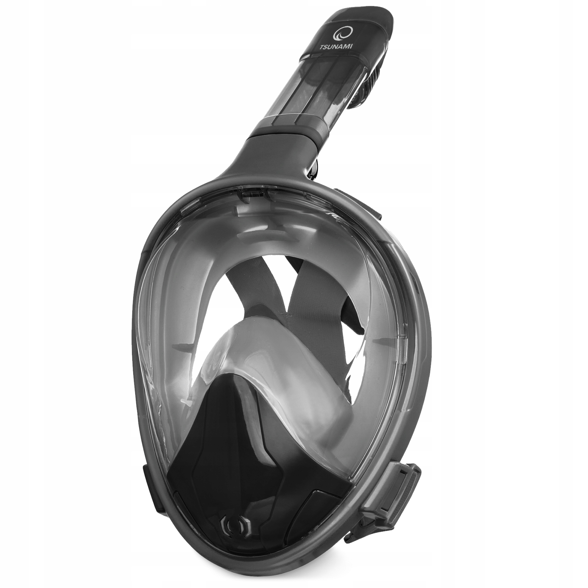 МАСКА ДЛЯ ДАЙВИНГА ПАНОРАМНАЯ СКЛАДНАЯ ПОЛНОЛИЦЕВАЯ ТРУБКА TSUNAMI S / M