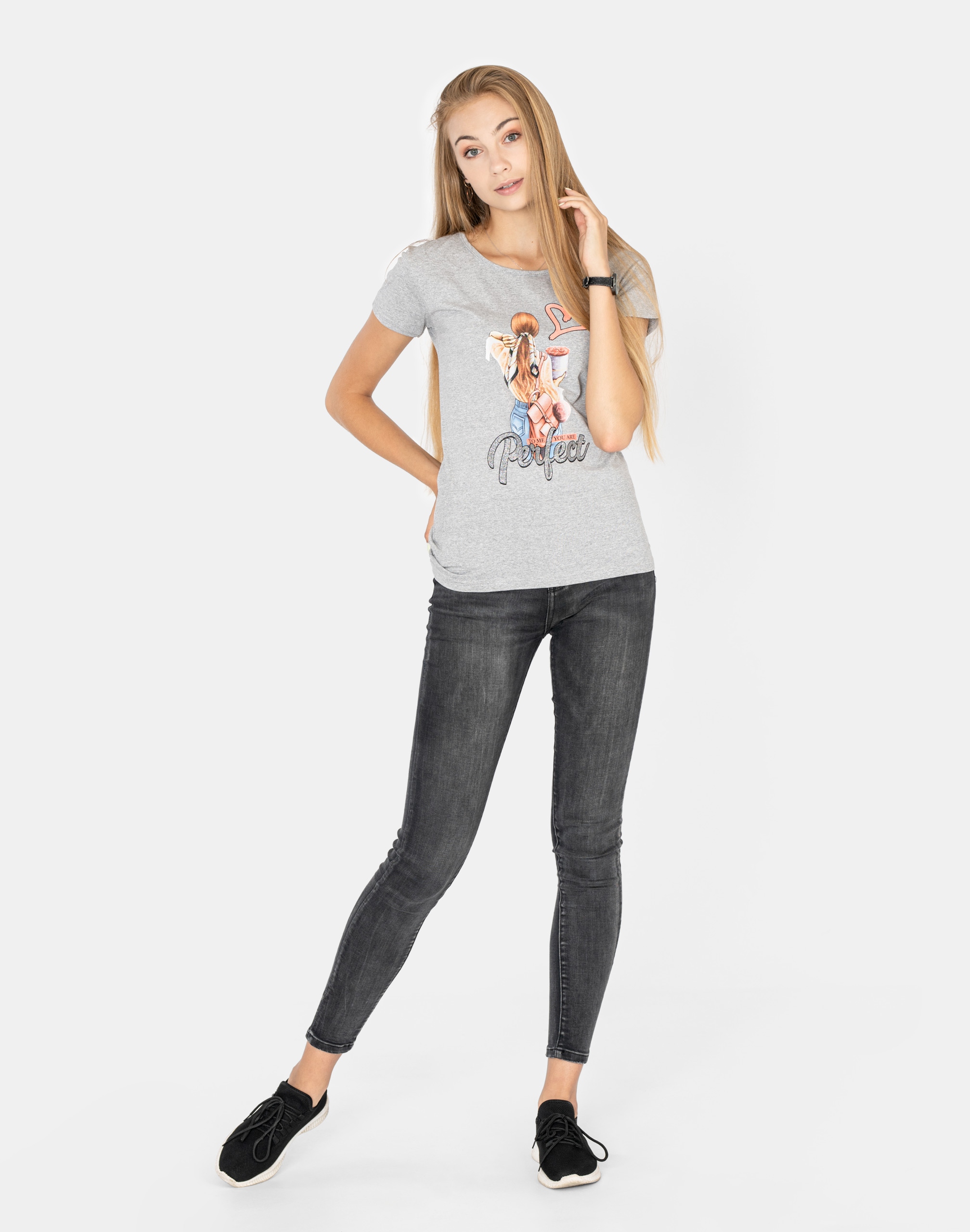 

Koszulka Damska Podkoszulek T-shirt Top KD02-8 XL