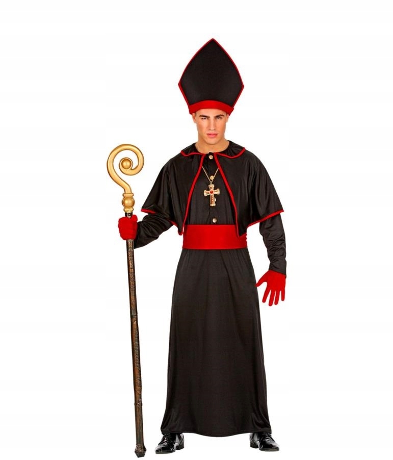 Kostým Kněz Papež Černý L/XL Temný kardinál
