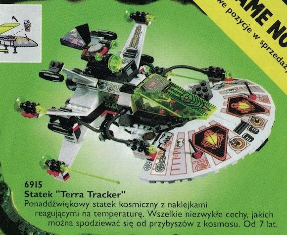 Klocki LEGO Space 6915 Statek Terra Tracker 1997r Numer produktu 6915