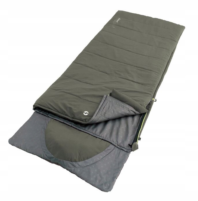 Outwell Śpiwór z poduszką Contour Dark Olive (-13°C) zamek lewy