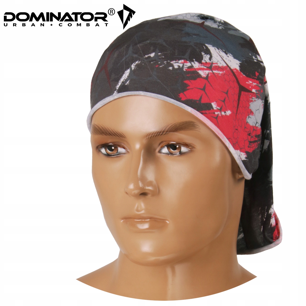 DOMINATOR SZAL KOMIN KOMINIARKA CZAPKA Black Red Płeć nie dotyczy