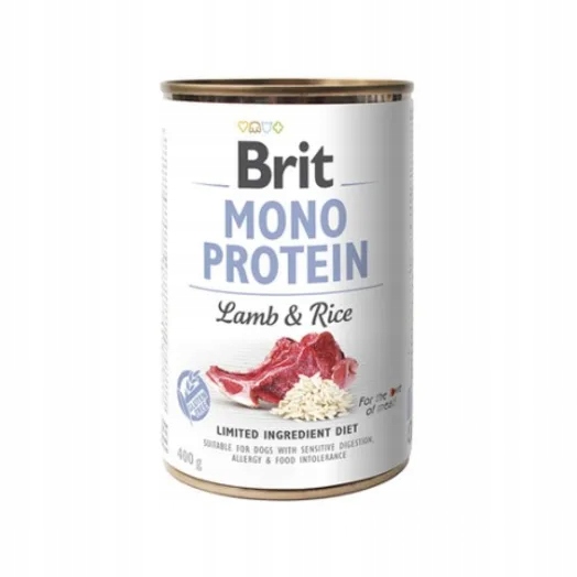 Levně Brit Mono Protein – mokré krmivo pro psy s jehněčím masem a rýží