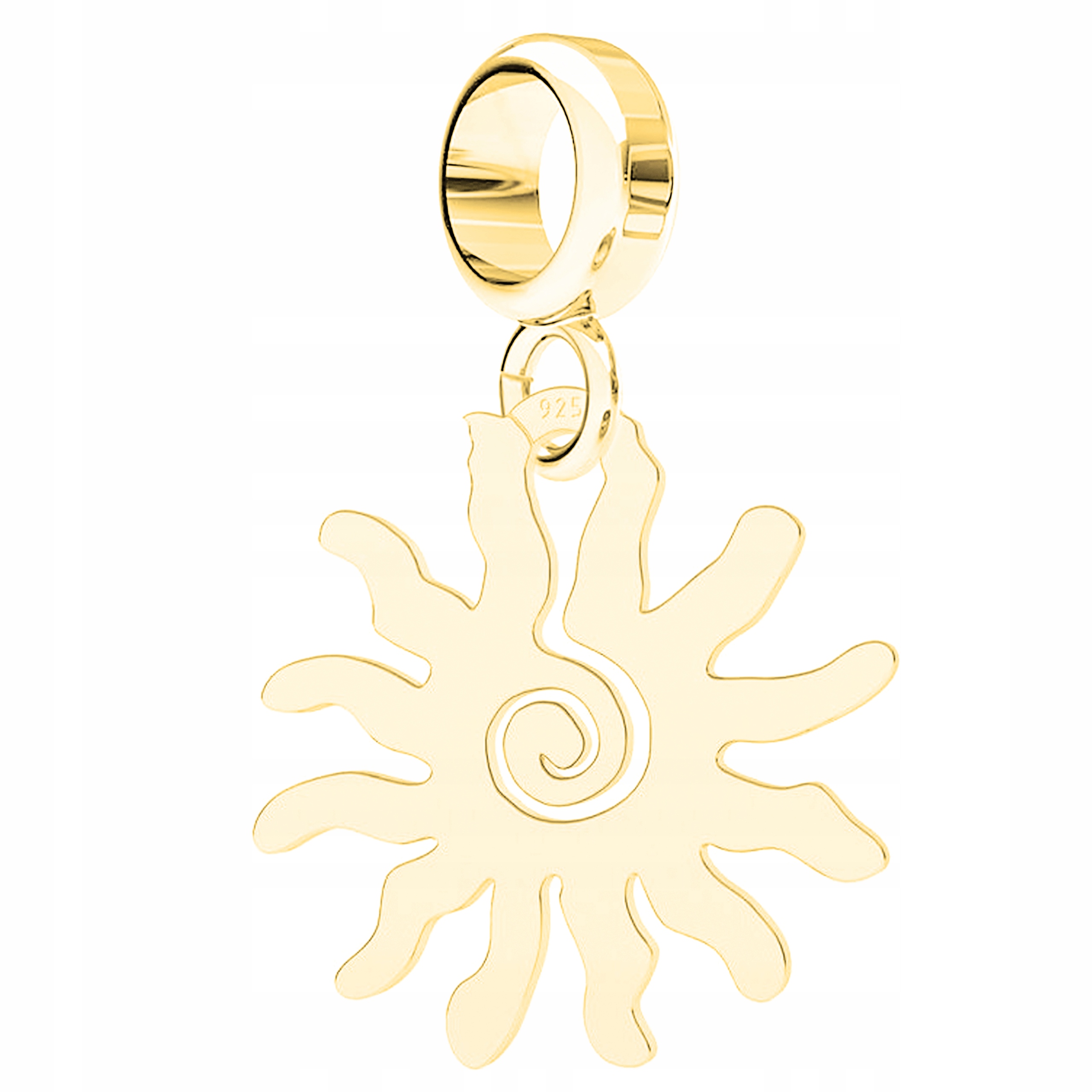 

Charms wiszący złoty Słońce srebro 925