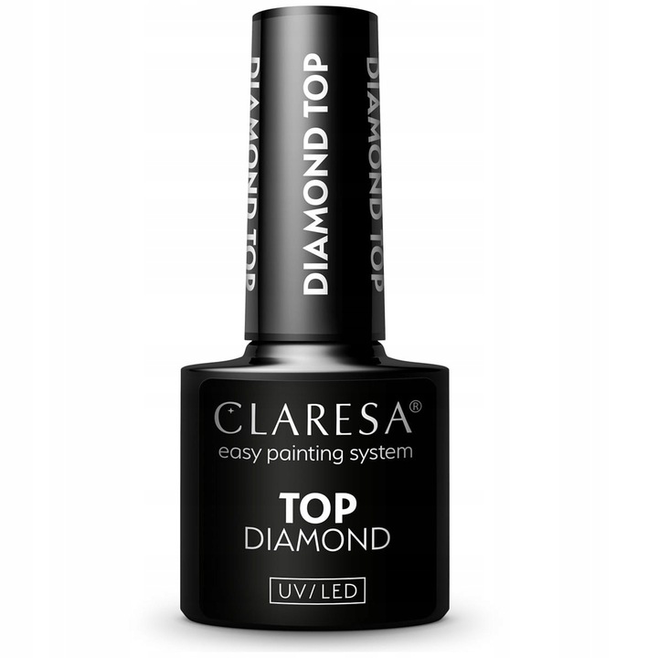 Claresa TOP DIAMOND No Wipe 5 ml do lakierów hybrydowych diamentowy połysk