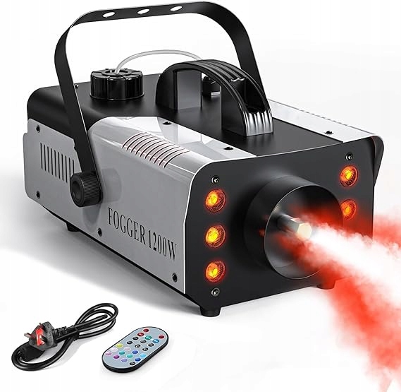 Výrobník mlhového kouře 1200W Led Rgb 1L dálkové ovládání pro svatební akce