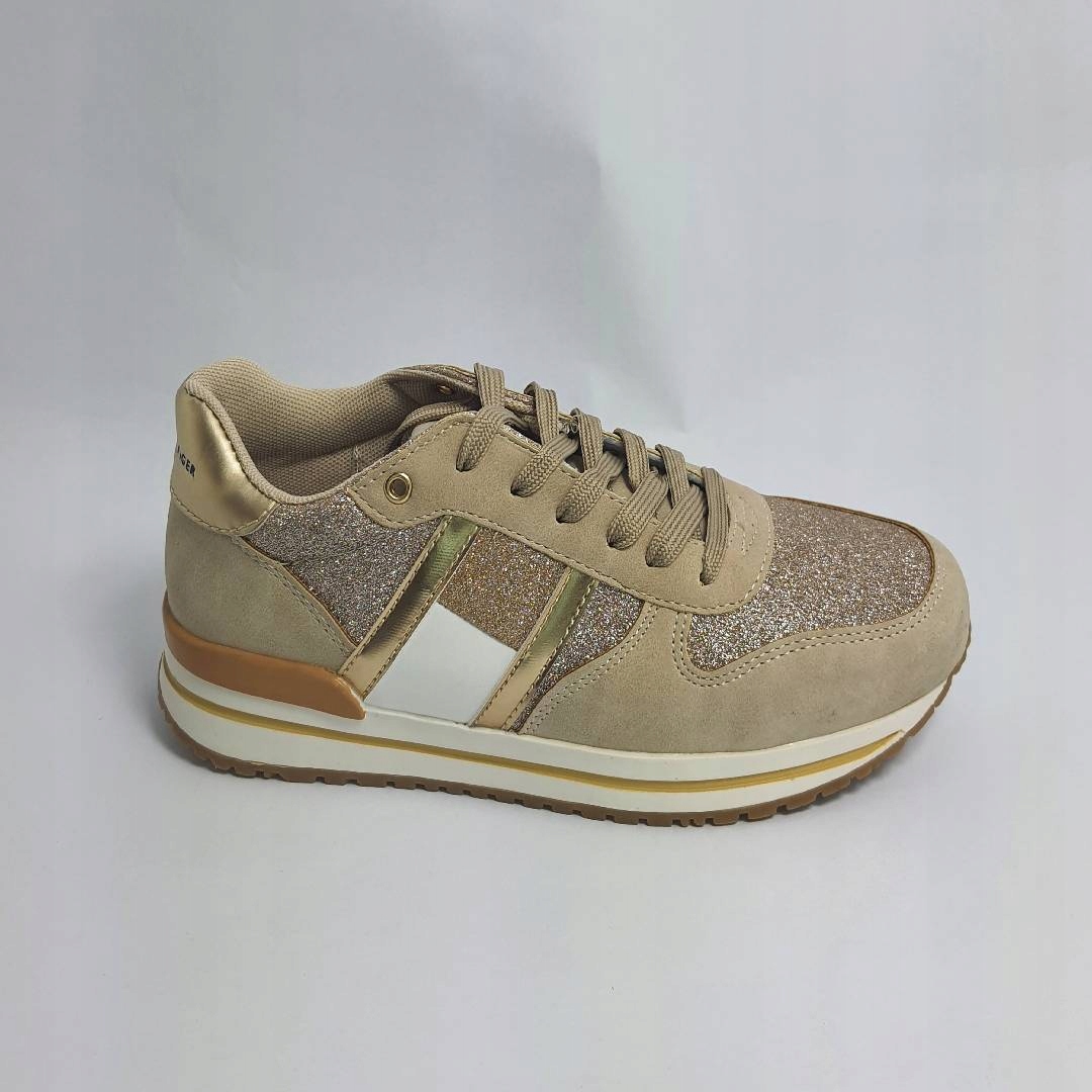 Dámské tenisky Tommy Hilfiger T3A4-32161-1361500 Beige 37, Béžová