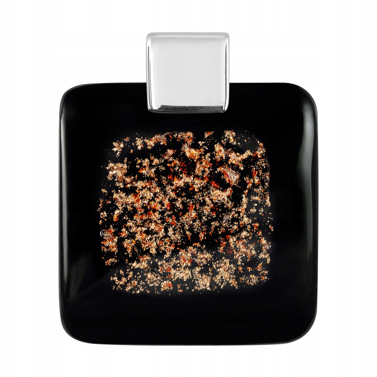 Dámský přívěsek Harfa černý sklo murano