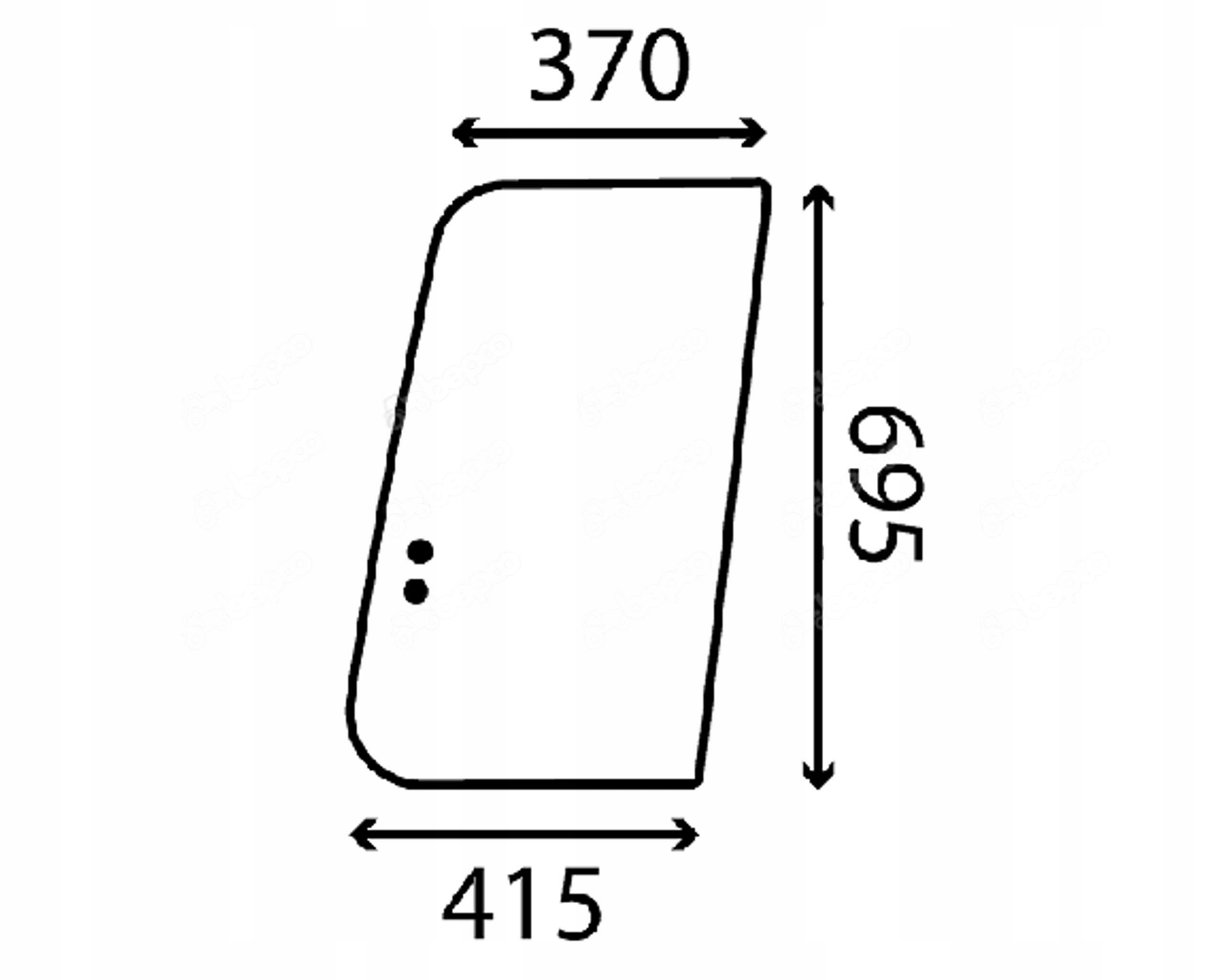 sklo bagr Komatsu Pc horní dveře 20Y-54-35831