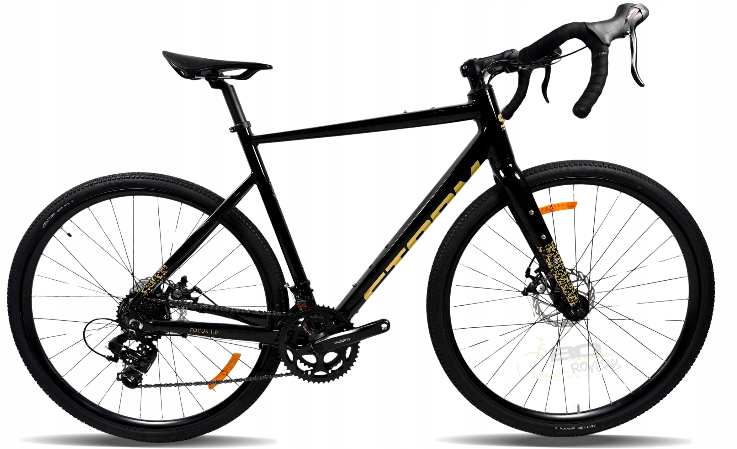 Rower Gravel Storm Focus 1.0 rama 56 CM koło 28 czarny złoty 2026