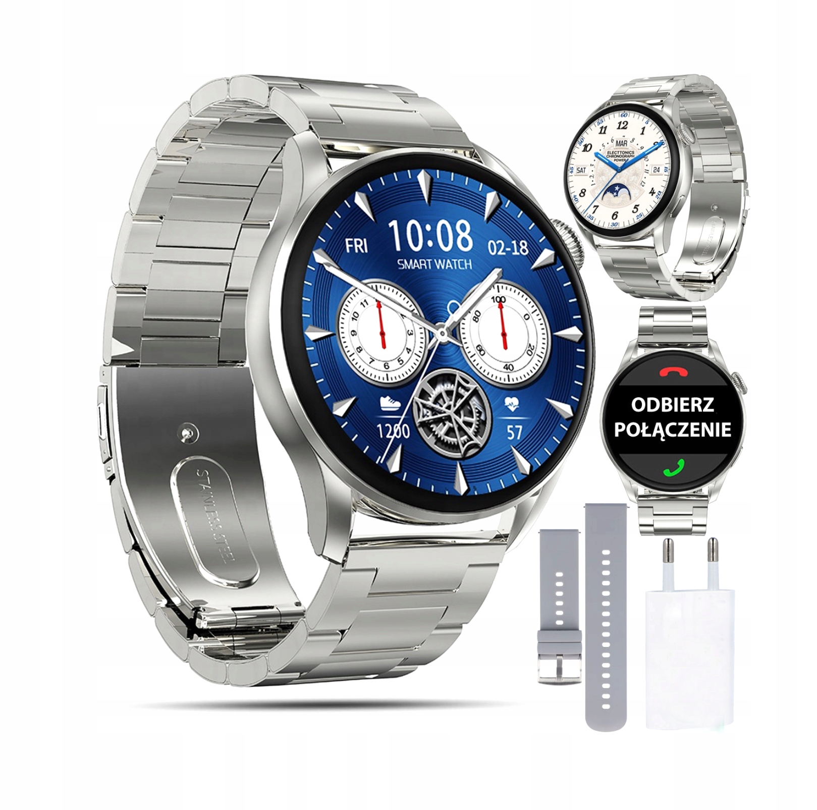 

Smartwatch Zegarek Rozmowy Ekg Pulsometr Menu Pl