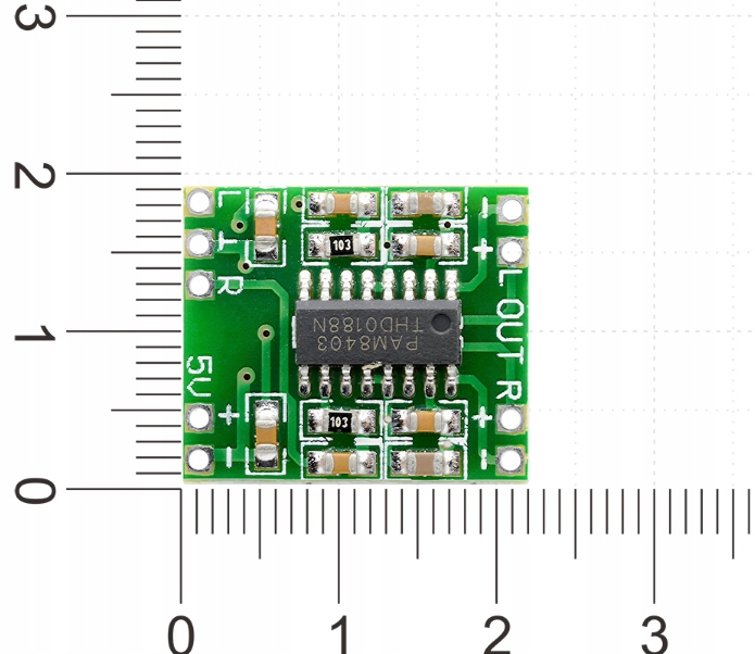 WZMACNIACZ AUDIO 2X3W PAM8403 5V Producent bez marki