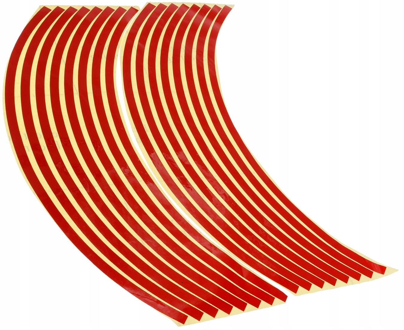 NAKLEJKI ODBLASKOWE NA KOŁA FELGI MOTOCYKL RED