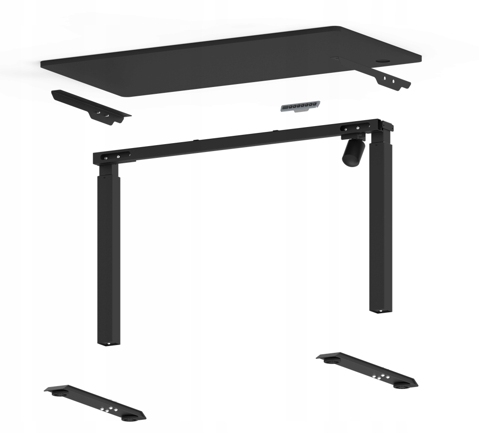 Elektrický stolový rošt 700-1180 čierny Hafele čierny