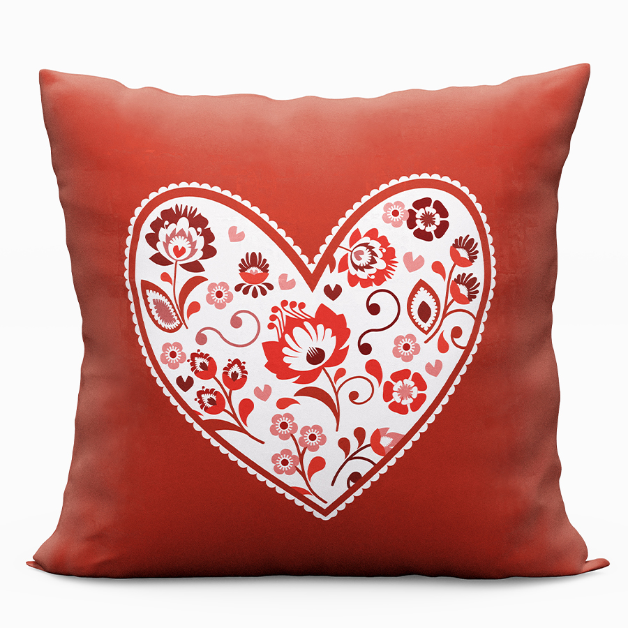 

Folk Love Poszewka Velvet 40x40cm kolor czerwony