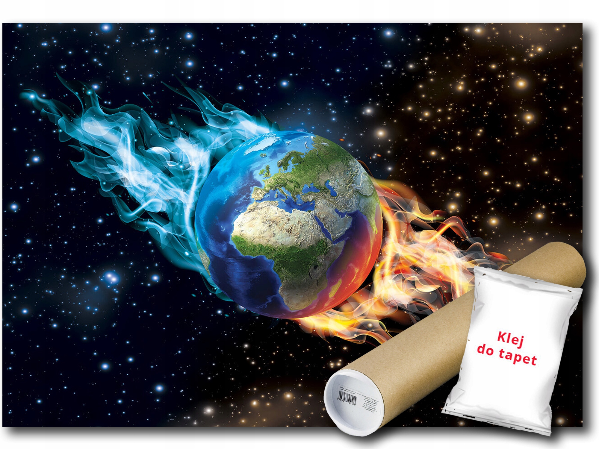 Vinylová Fototapeta Vesmír Nebe Planeta Země Glóbus Hvězdy Pohled 312x219