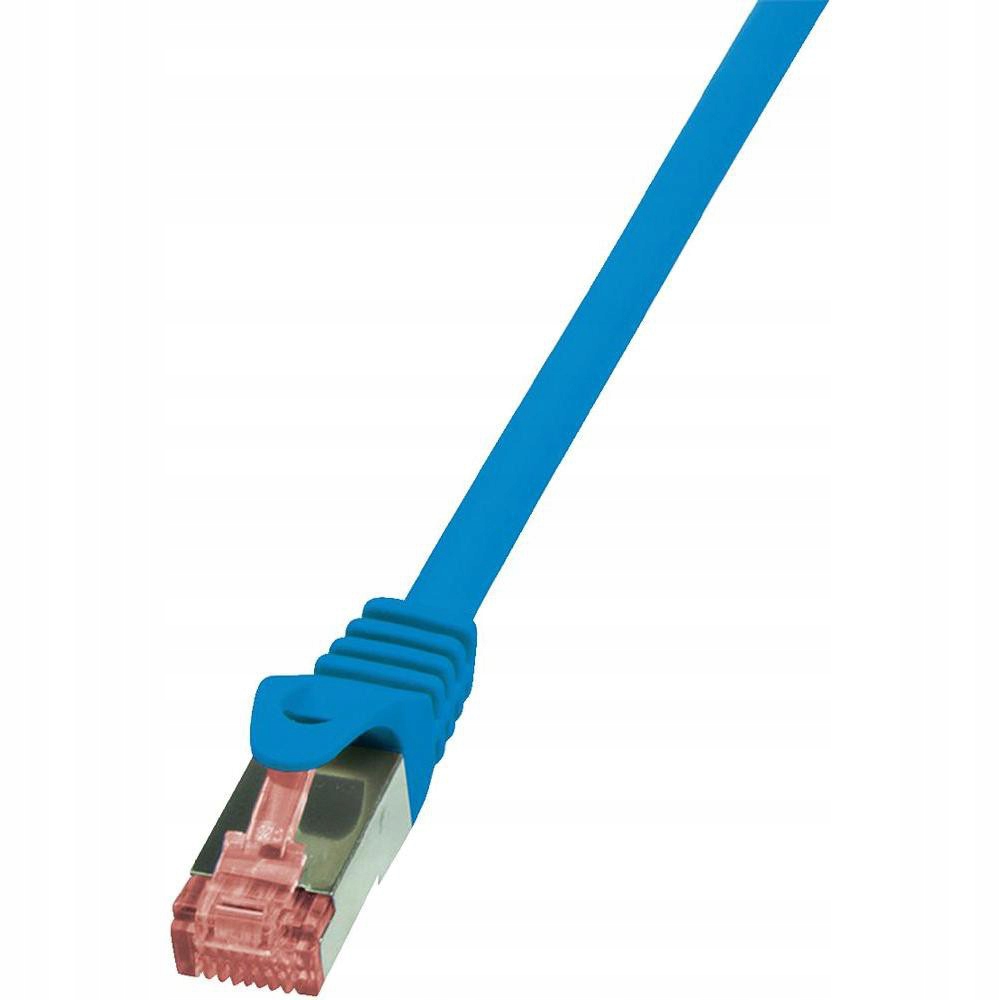 Logilink CQ2026S Patchcord Cat.6 S/ftp Pimf PrimeLine 0,5m, niebieski