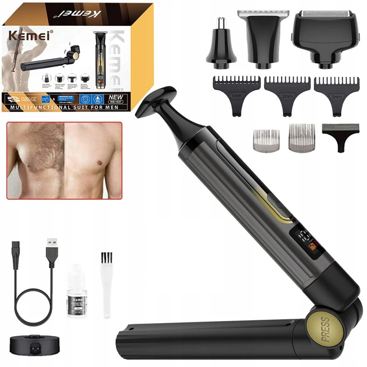 Męska Golarka Do Pleców, Elektryczna Przenośna Maszynka Do Golenia Ciała