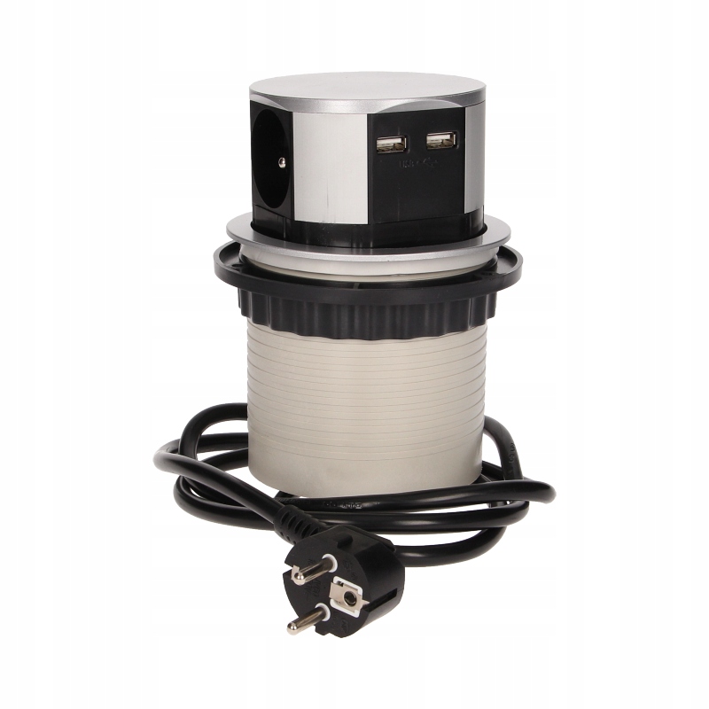 Nábytková Zásuvka 1,5 M OR-AE-1342 Výsuvná S Deskou A Usb Nabíječkou Orno