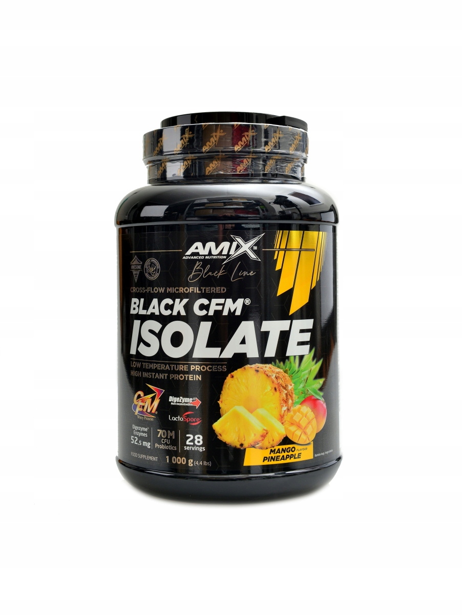 Amix nutrition Black line Black Cfm isolate 1000 g mango ananas