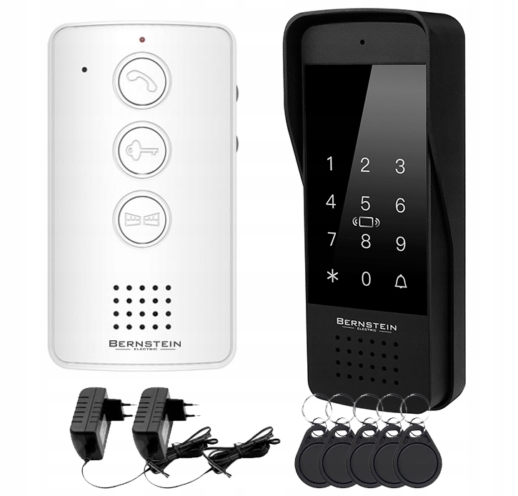 Domofon Jednorodzinny Z Szyfratorem furtka brama 5 Breloków-Zdjęcie-0