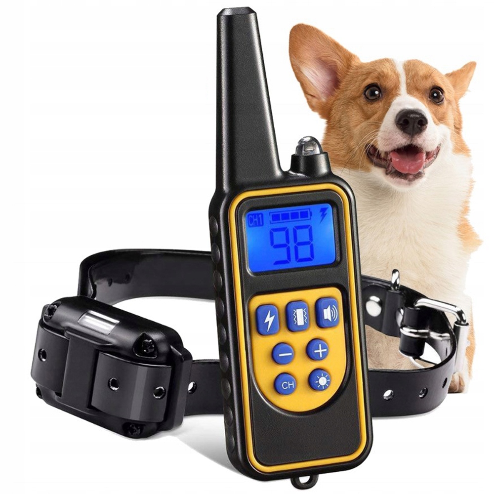 Elektrický Výcvikový Obojek Pro Psa 800 M, Dálkové Ovládání, Zařízení Pro Výcvik Psů
