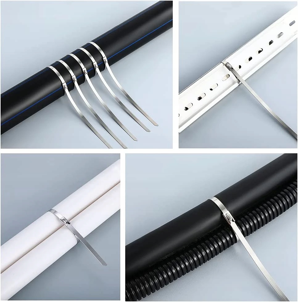 OPASKI ZACISKOWE STALOWE METALOWE trytki 4,6x200 100szt OPASKA TRYTKA STAL EAN (GTIN) 5904800230580