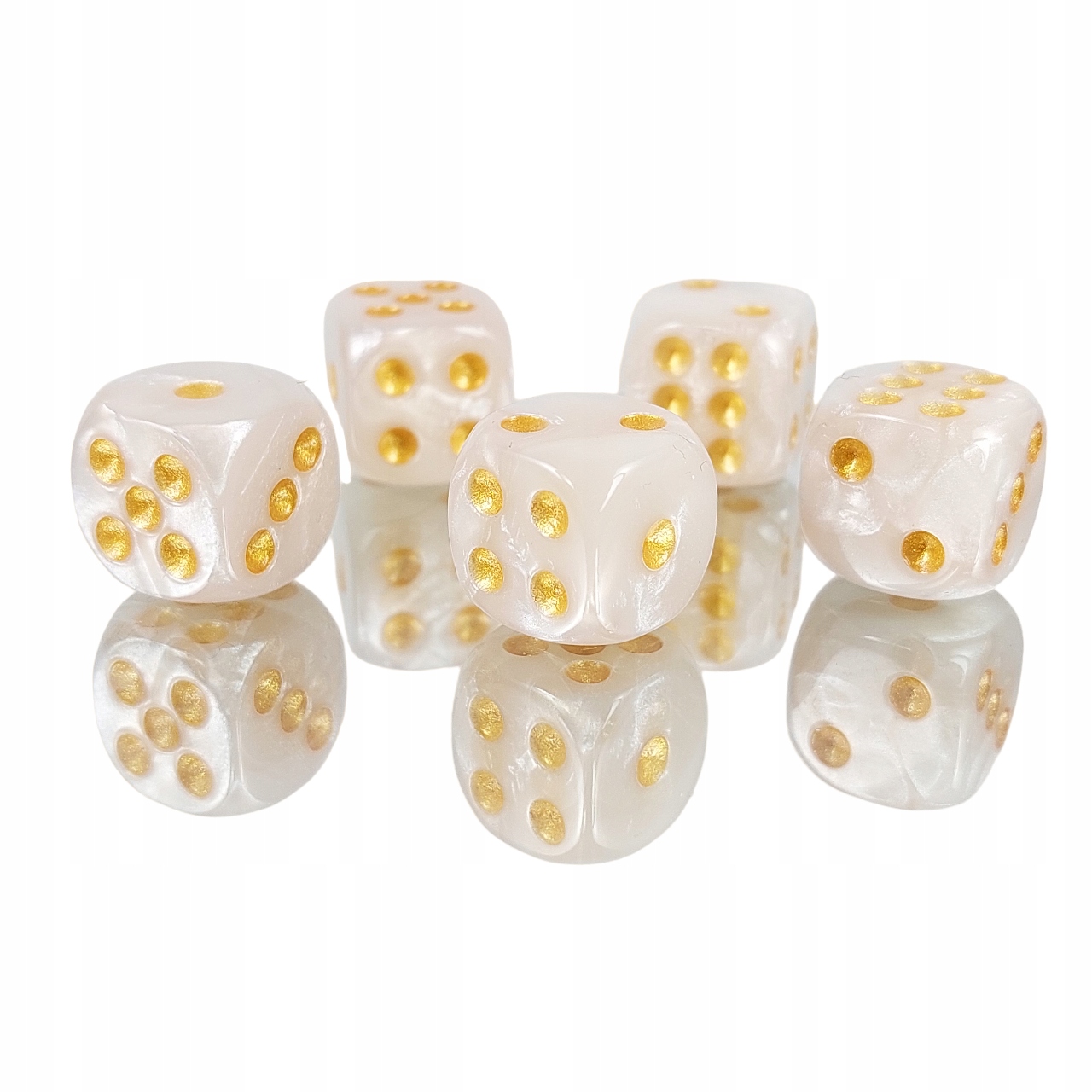 ZESTAW 2 KOSTEK K6 RPG KOŚĆ SZEŚCIOŚCIENNA PAŁAC ELFÓW 1,6 CM Liczba ścian 6