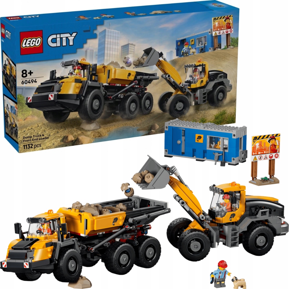 Lego City Sklápěč a čelní nakladač – 60494