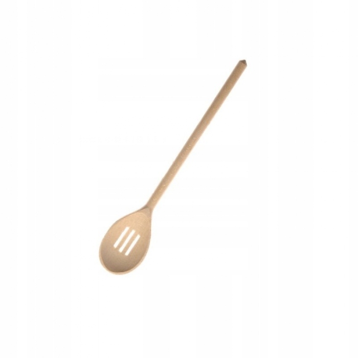 

Łyżka ażurowa kuchenna z drewna 30cm