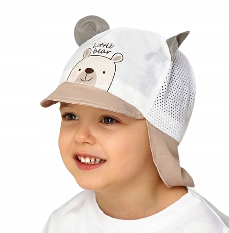 

Czapka Safari Osłona Na Kark Siatka Uszka rozm. 48