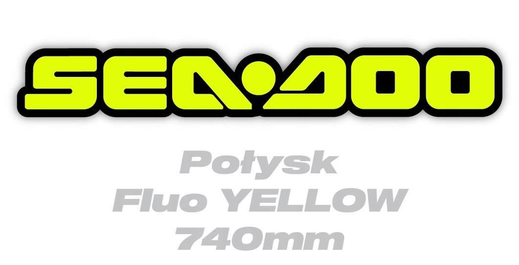 Samolepky Sea-Doo 74 cm Fluo