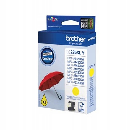 Brother 225XLY Żółty Wkład atramentowy 1200 stron