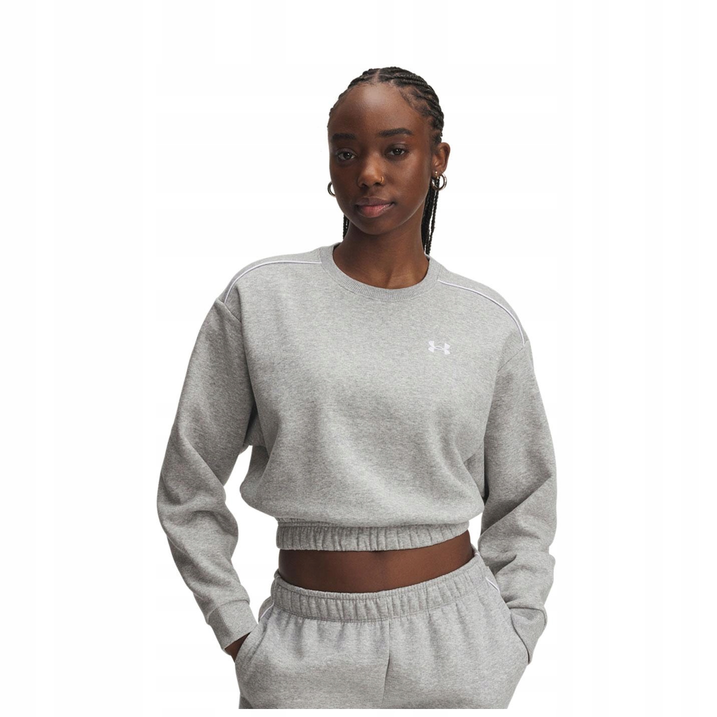 Damska Bluza Ua Rival Fleece Piped Crew M