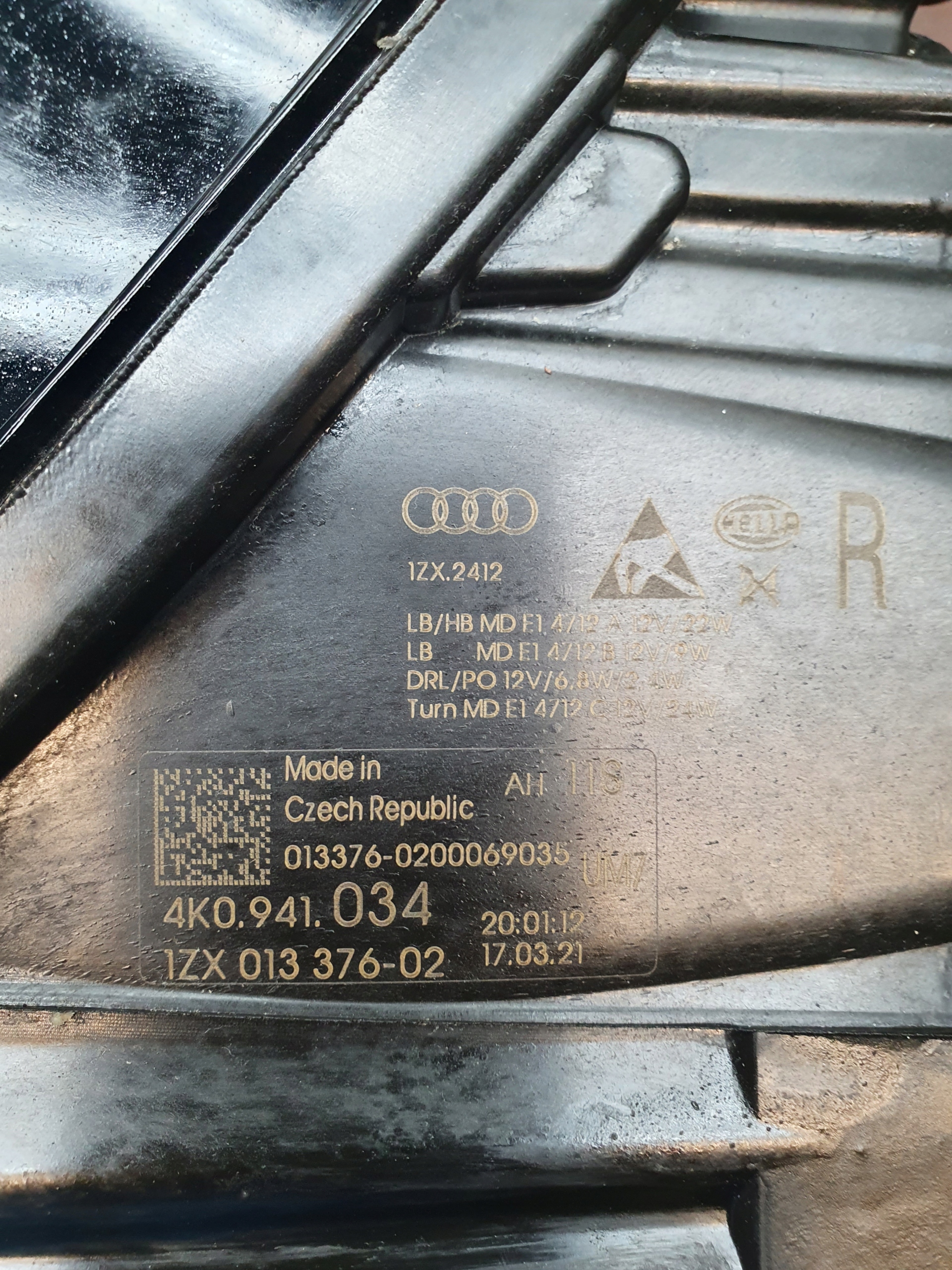 фара правая full led Audi A6 C8 4K 2018->