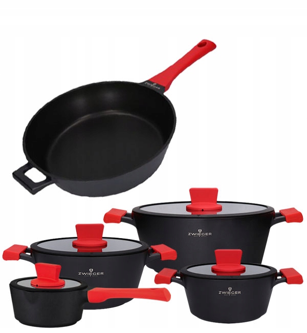 

Zwieger Obsidian Komplet Garnków Patelnia 9 El