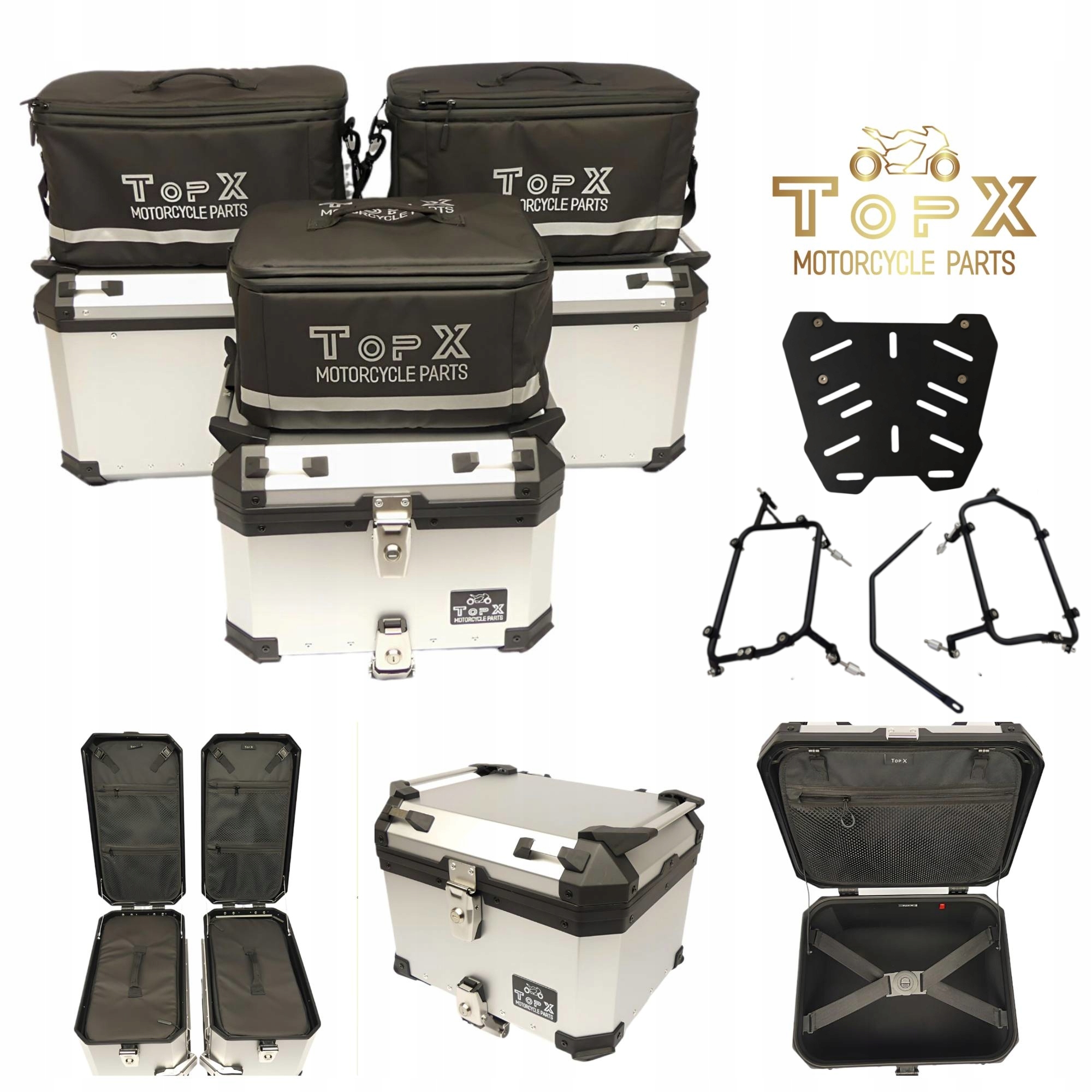 Triumph Tiger 900 TIGER900 19-23 Sada kufrů Aluminiové rámy Tašky